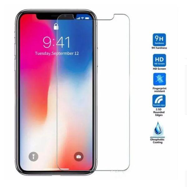 Screen Protector For Iphone 16 1514 Plus 13 12 Mini 11 Pro X XR XS MAX SE Tempered Glass Clear LG Stylo 4 Samsung Galaxy S10E