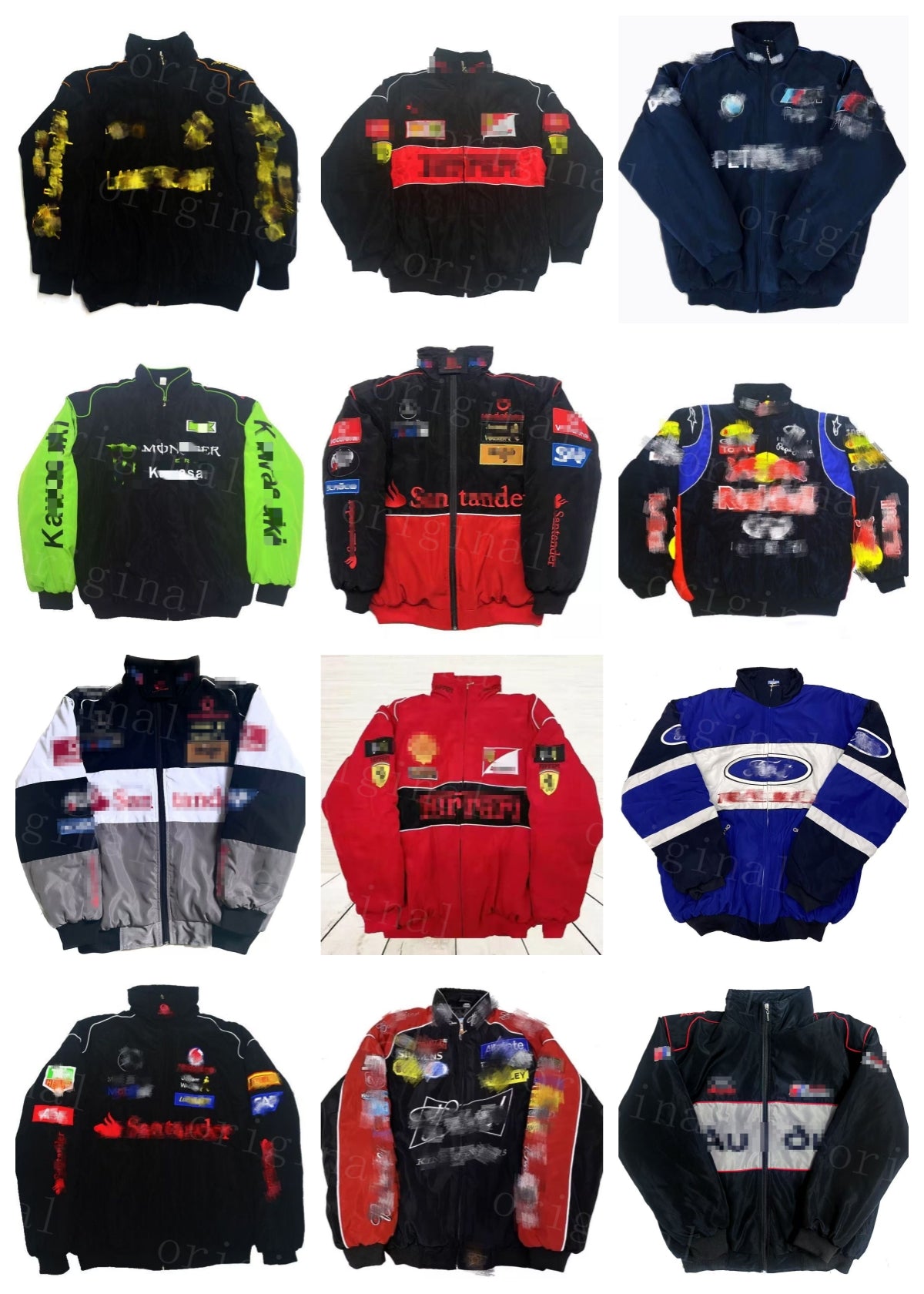 F1 Formula One Jacket mens hoodies Vintage winter car Fans Oversized Full Embroidered Cotton Coat Clothing Racing outerwear Windproof ss