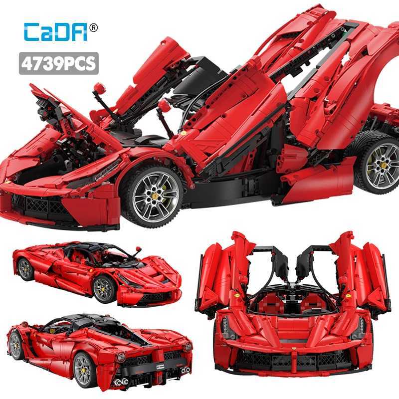Each 4739PCS Technical City Racing Car Hypercar Model Building Blocks Sportscar Vehicle Bricks Toys Children Kids Gifts Y250627C251007