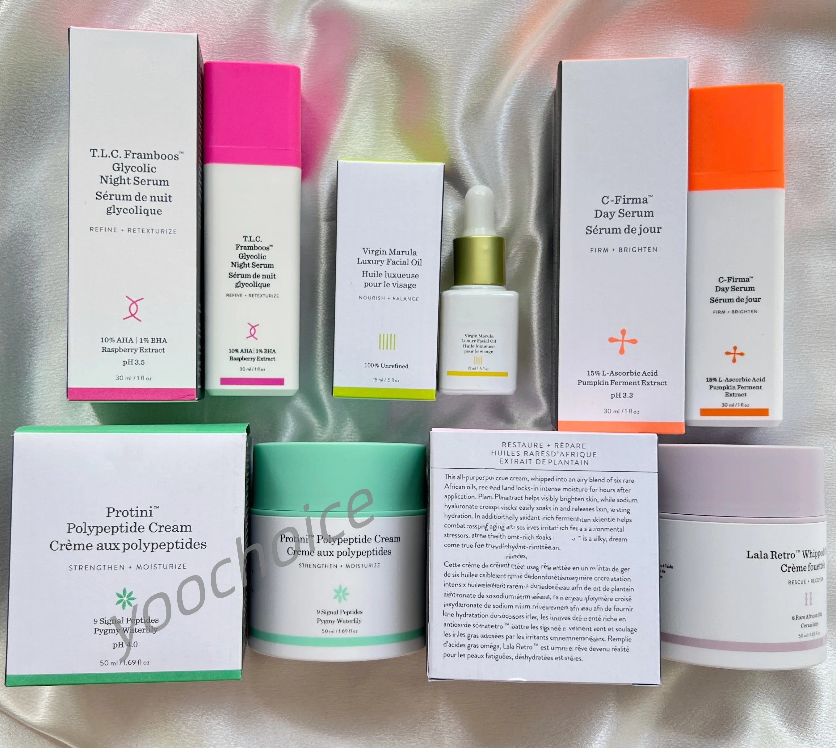 Polypetide Lala Retro Whipped Cream Hydration Serum Virgin Marula Facial Oil Eye Cream Strengthen Moisturizer Face Skin Care Face Cream