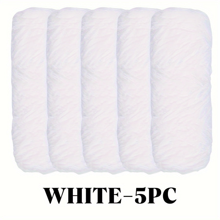 TEMU 5- Chenille , 100g , Polyester, Assorted For Crochet & Knitting Projects – Multicolored & Textured Set