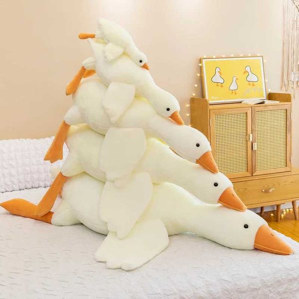 Big White Goose Throw Pillow Doll Animal Doll Plush Toy Doll Throw Pillow Gift Big Goose Toy Gift Toy Y240817