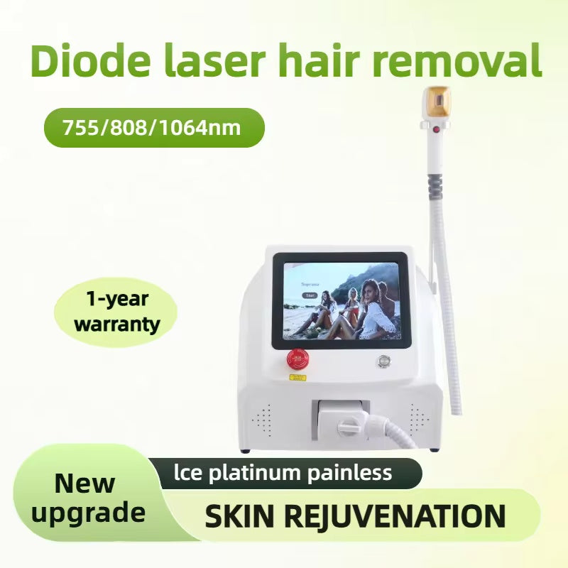 3500W Face 808nm Diode Laser Hair Removal Machine Permanent Painless Physical Underarm Body Care Depilation Equipment 3 wavelength