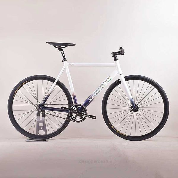 Bikes Bikes Fixed Gear Bike Aluminum Alloy Frame Fixie Single Speed Bicycle Racing Street Daily Commuting Cycling Cheap Y240423 PLX