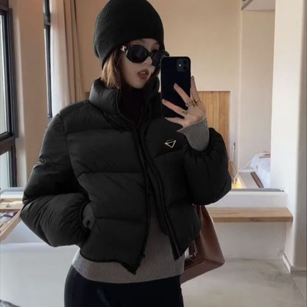 Womens coat puffer jacket women winter jacket women New cotton clothing with warm standing collar and thick bread jacket retro short jackets