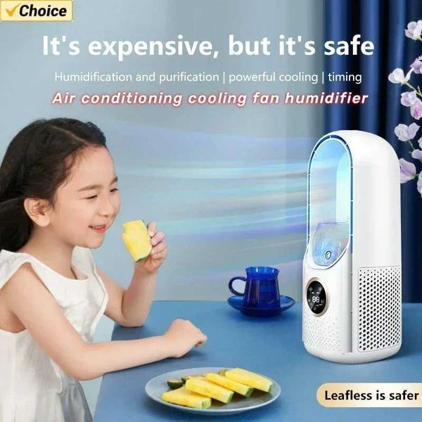New portable mini air conditioner USB air cooler without wind power fan 6-speed silent air conditioner cooling fan Humidi B240817