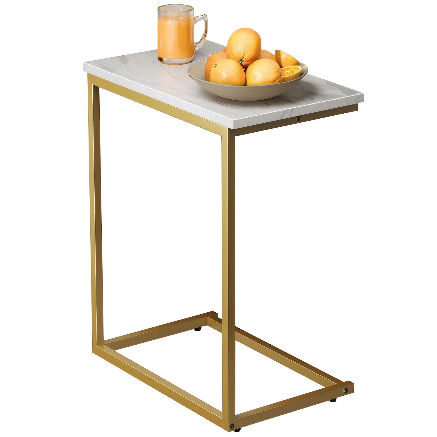 TEMU Sofa Side Table, Movable Side Table, 50 Pound Load-bearing, Sturdy Metal Frame, Multifunctional Sofa Side Table, Bedroom Side Table And Desktop