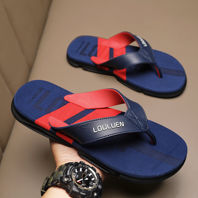 2023 New High Quality Men Flip Flops Outdoor Indoor Soft Sole Mens Slippers Beach Non-slip Bathroom Men&#039;s Flip Flops Sandals