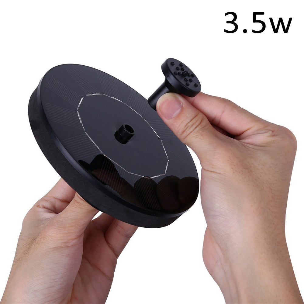 TEMU Solar Fountain Pump With 6 Nozzles - 1.5w For Bird Baths, , Gardens, And Aquariums, Solar Fountain Water Pump, Pond Decoration, Versatile Nozzle