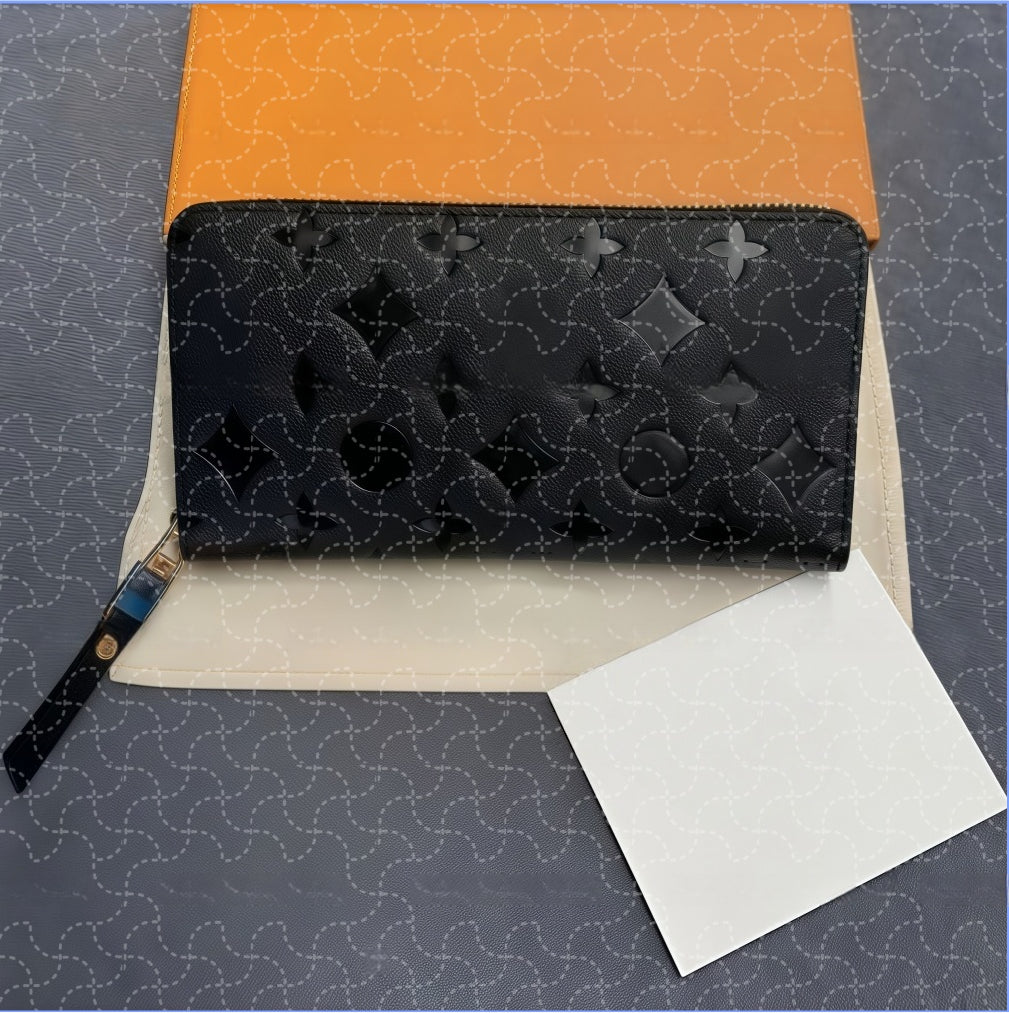 Designer Wallet M60017 Leather Wallet Women Zipper Long Card Holders Coin Purses Woman Shows Exotic Clutch Wallets