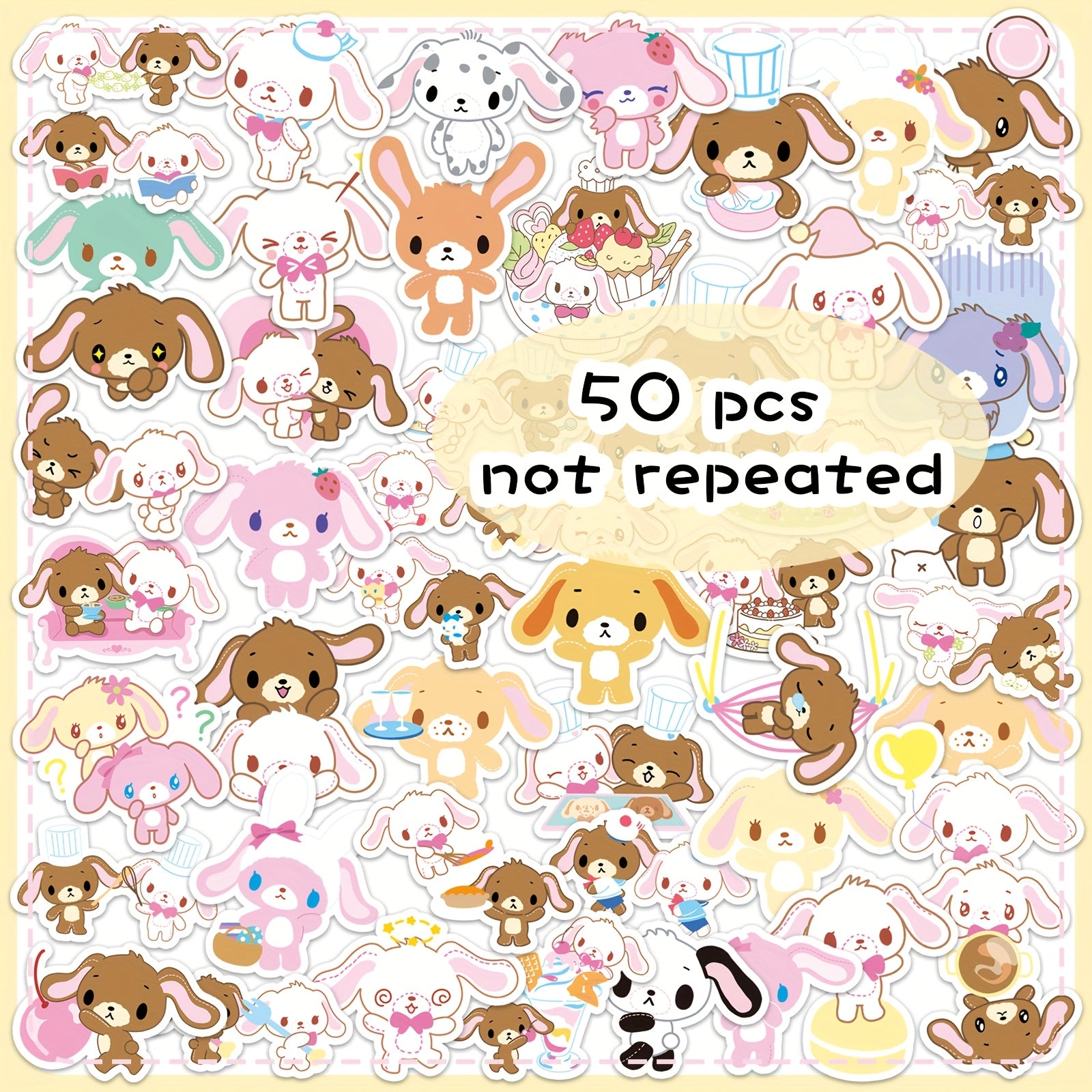 TEMU 50pcs Anime Cute Stickers, For Tablets, Skateboards, Helmets, Paper Material, Exquisite Design With Vibrant Colors, Personalizing Your Devices,