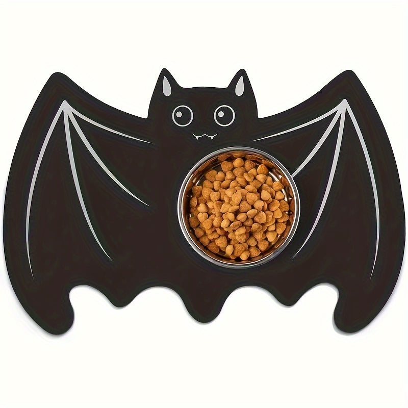 TEMU Halloween Spider Web Dog Feeding Mat - , Diatomaceous Earth Pet Placemat For And Bowls - Drying And