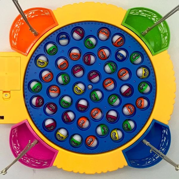 Customizable Baby Gift Kids Plastic Games magnetic Fishing with Music Game for kids toys fish 240905