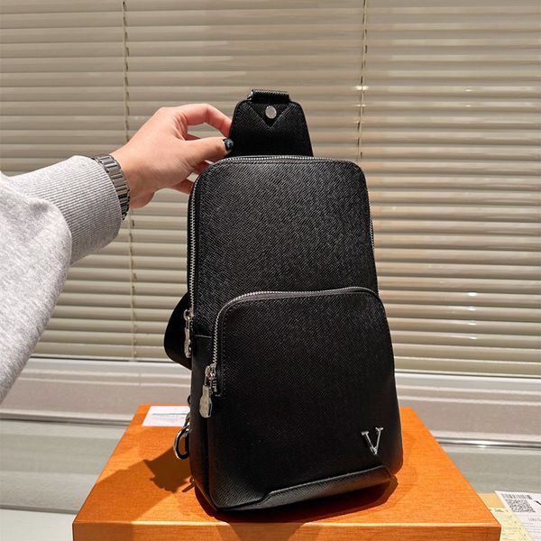 10A Quality Avenue Slingbag NM Mens Designer Genuine Leather Shoulder Bags Luxurys Crossbody bag Purse Wallet Hobo Double Zipper Handbag Che