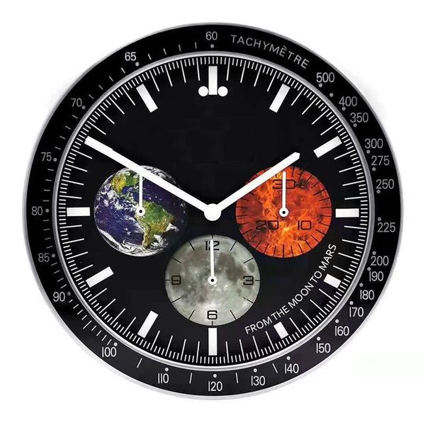 O Wall Speedmaster series office bedroom living room high-grade silent luminous green water ghost wall clock