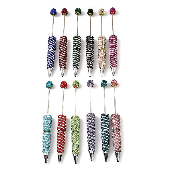 Polymer Clay Rhinestone Beadable Pen