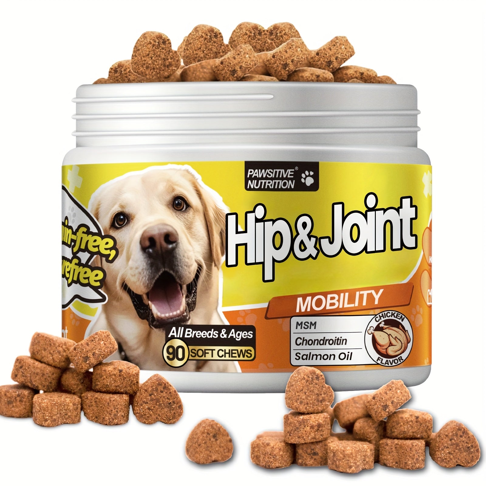 TEMU Nutrition Advanced Hip And Joint Supplement For All Dogs, & Chondroitin-joint & Muscle Health, Msm, - Mobility & Flexibility - , Chicken Flavor,