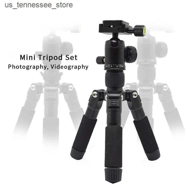 Tripods aluminium alloy Travel Tripod with 360Ballhead Mini Desktop Tripod for Mirrorless Cameras Folded Height 17.5cm Max Height 50cm J2411