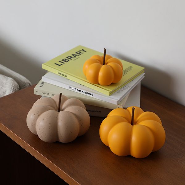 ddmygifts Modern minimalist creative artistic ceramic pumpkin model living dining room, coffee table, desktop decoration A
