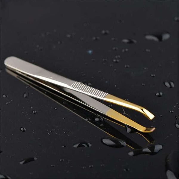 1-5PCS High Quality Make Up Tools Pince Epiler Eyebrow Stainless Steel Slant Tip Eyes Tweezer Clip For Face Hair Removal