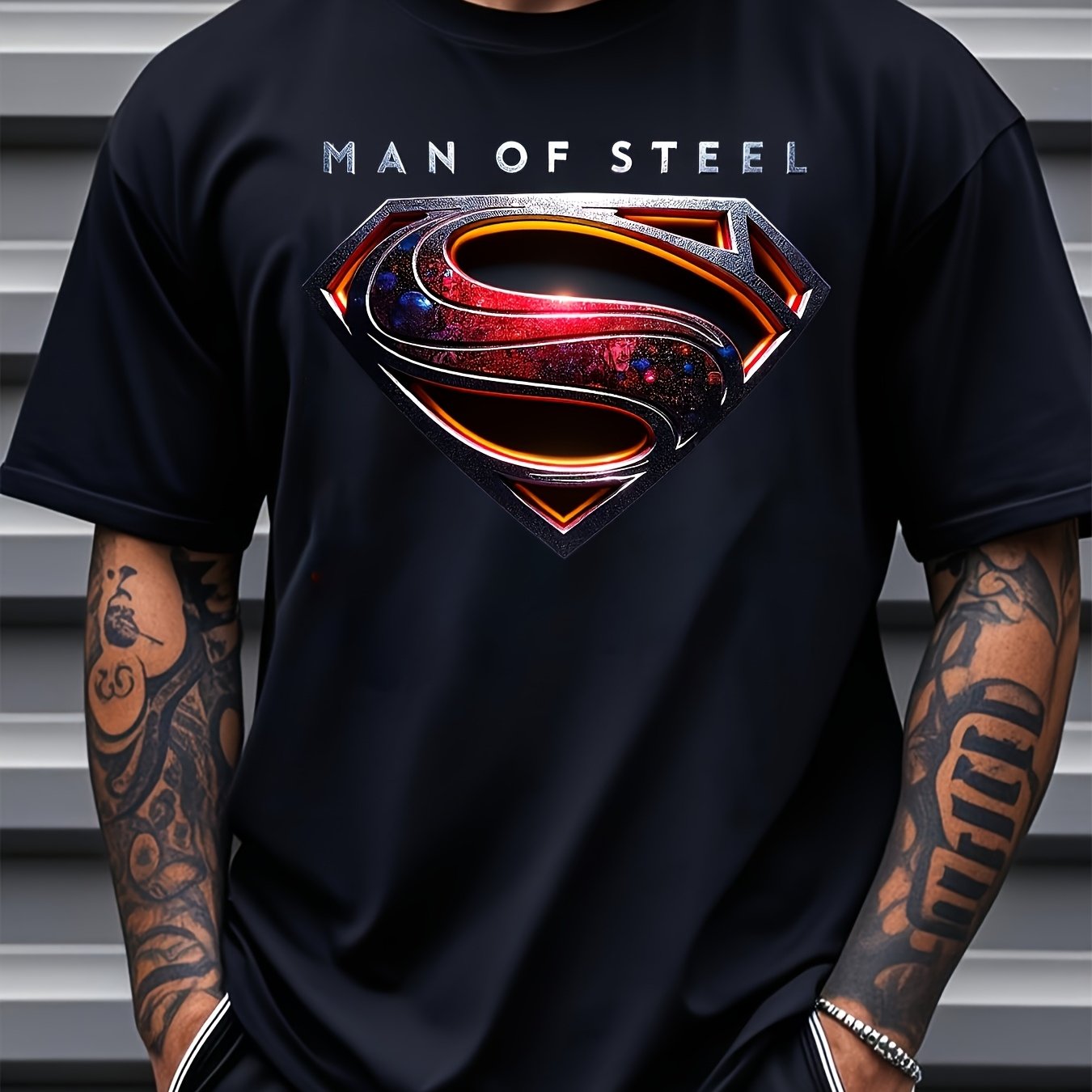 TEMU League Men's Casual Crew Neck T-shirt For Graphic Print Short Sleeve Ideal For Spring-summer Everyday Tshirt | Text Design | Comfortable