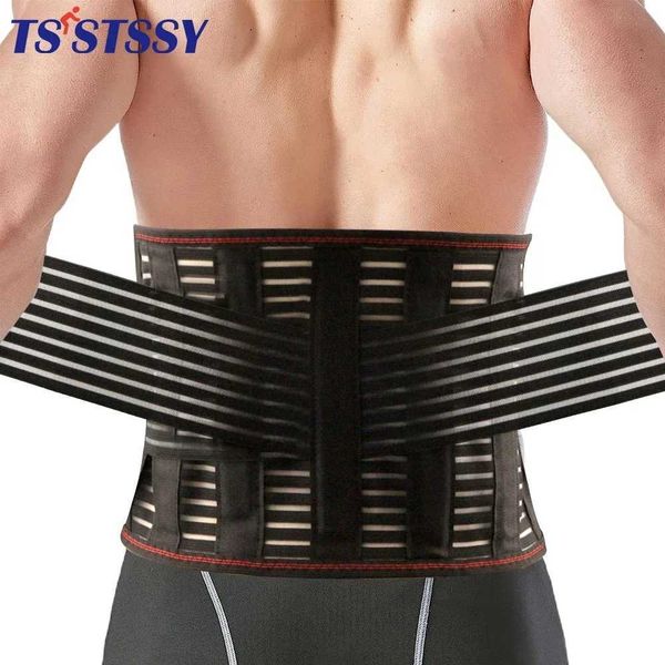 Waist Tummy Shaper Breathable Back Brace for Lower Back Pain Relief Lumbar Support Belt with Lumbar Pad for Men Women Herniated Disc Sciatic