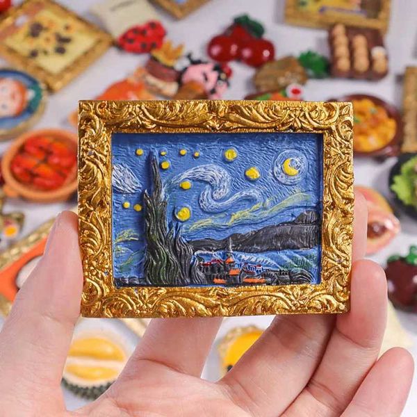 3D Frame Refrigerator Magnet Cartoon Breakfast Food Refrigerator Magnet Home Decoration Small Accessories Y250111