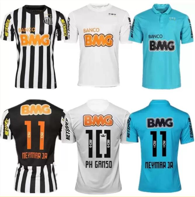 Neymar JR Ronaldinho Retro 95 96 flamengo Soccer Jersey 12 13 Santos 1995 100th Anniversary Romario 2013 Atletico Mineiro classic football shirts vi