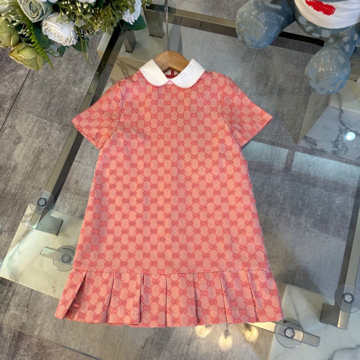 Baby girl designer dresses luxury children fashion clothing high quality short sleeve summer outfits size 90-160cm g7
