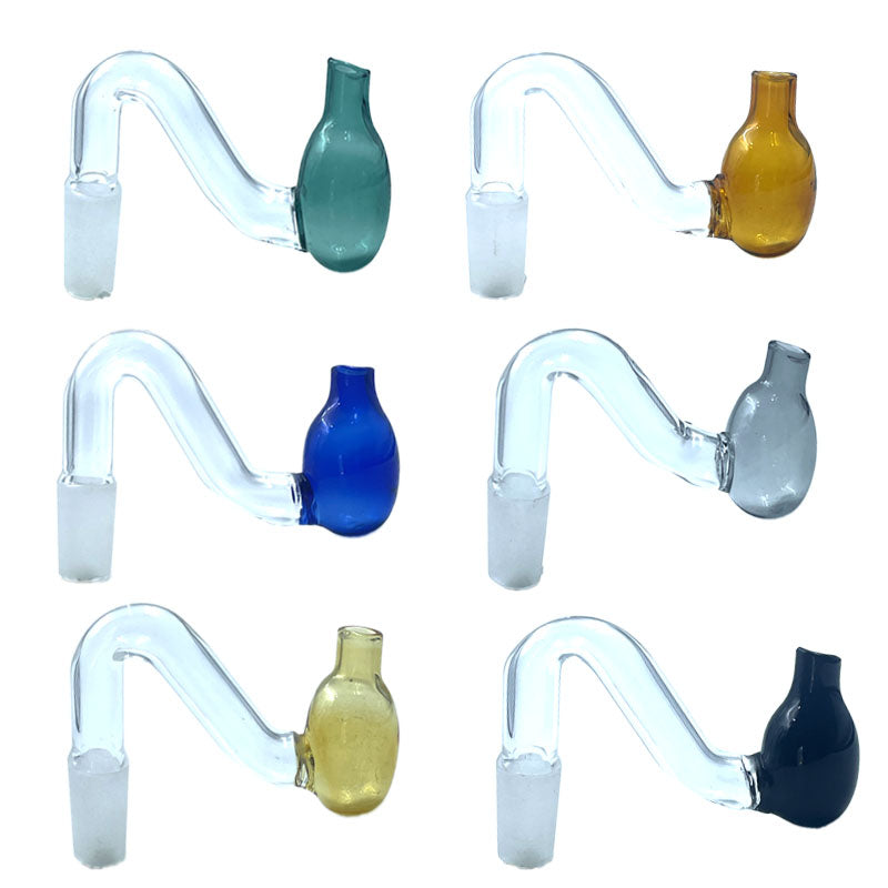 Glass Oil Burner Pipe Smoking Bowl Bubbler Downstem 10mm 14mm 18mm Male Down Stem Bowls Slide for Hookah Bong Wholesale