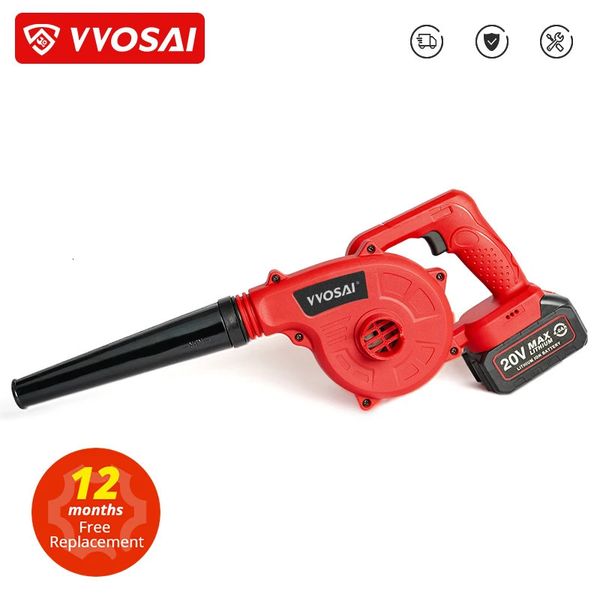 VVOSAI 20V Garden Cordless Blower Vacuum Clean Air Blower for Dust Blowing Dust Computer Collector Hand Operat Power Tool 240104
