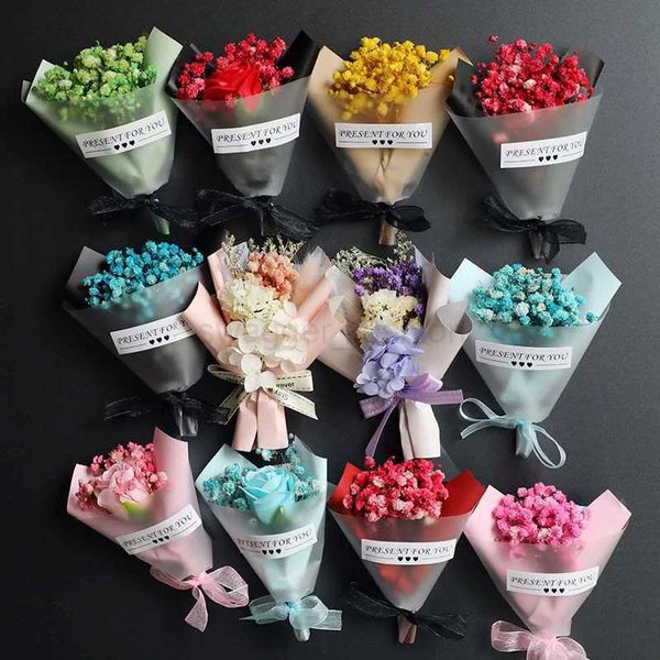 Simulation All Over The Sky Star Dried Flower Bouquet Refrigerator Magnet Magnetic Refrigerator Decoration Household PostXJ240809