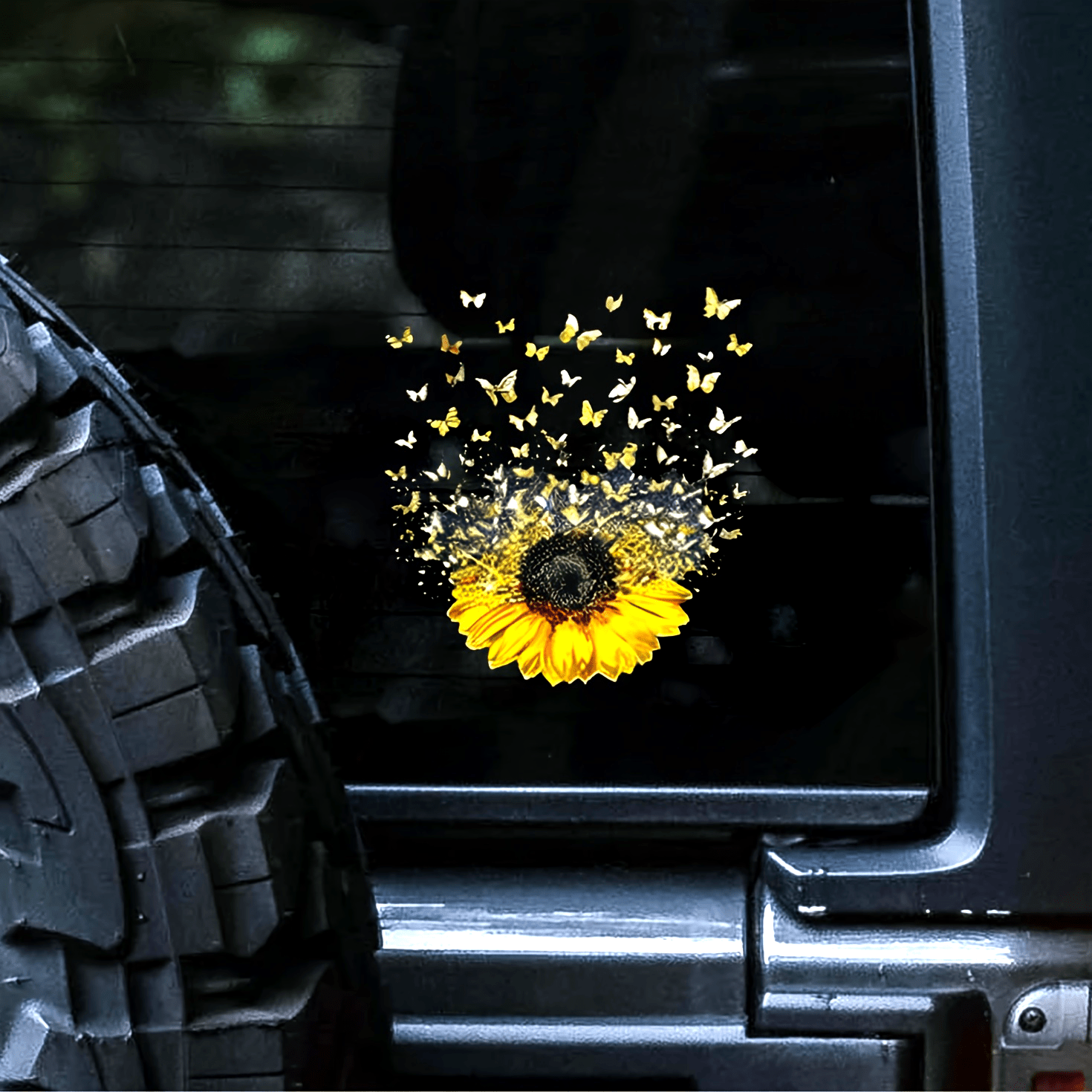 TEMU 2d Flatsunflower And Stickers Are Durable Pet Car, Motorcycle, Truck, Laptop And Home Decoration Stickers Suitable For License Plates And Other