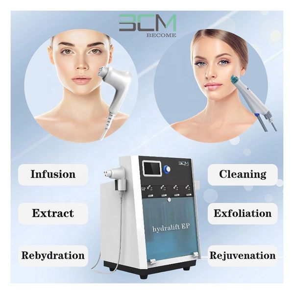Newest Updates Microcurrent Hydro Facial Machine Skin Care Facial Cleaning Bubble Machines Hydralift Ep Spa Machine