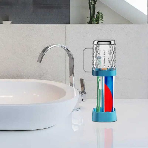 Covered Toothbrush Holder Household Electric Toothbrush Holder Drainable Toothbrush Holder With Mouthwash Cup CountertopT250205
