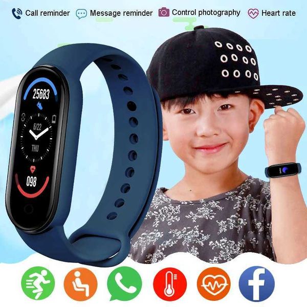 2022 Smart Watch Childrens Smart Band Fitness Tracker Watch Boys and Girls Price Monitor Waterproof Sports Watch Montre Femme Y241114