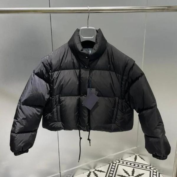 Winter Designer Women Jacket Coats With Letters Highly Quality Belts Windbreaker for Womens Jackets Sleeves Removable Outerwear Warm Parkas