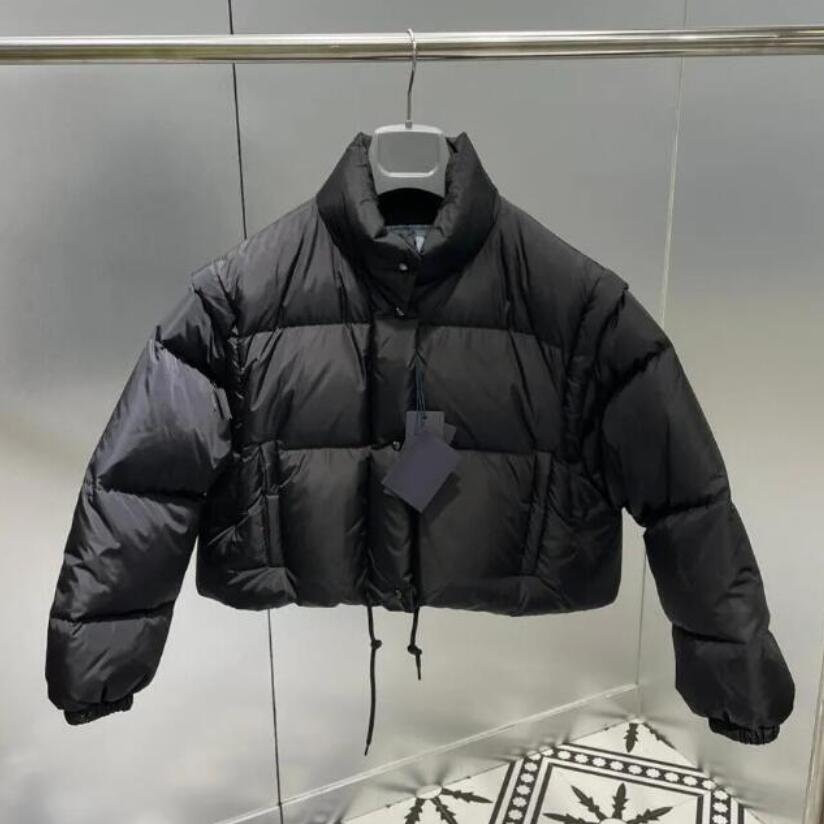 Winter Designer Women Jacket Coats With Letters Highly Quality Belts Windbreaker for Womens Jackets Sleeves Removable Outerwear Warm Parkas 5 Colors