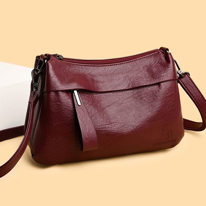 F132-Mirror quality Korean style fashion shoulder messenger bag simple trend