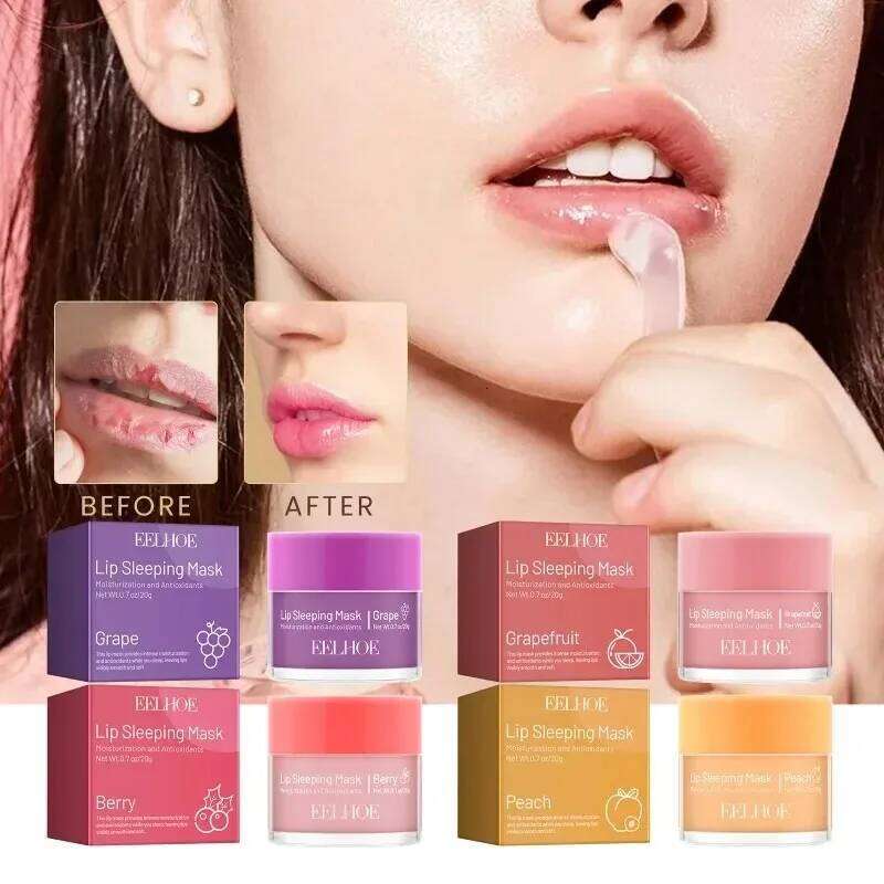Moisturizing Sleeping Mask Night Lips Multiple Colors Cute Makeup Maintenance Anti-Cracking Lip Oil Care Cosmetics free shipping