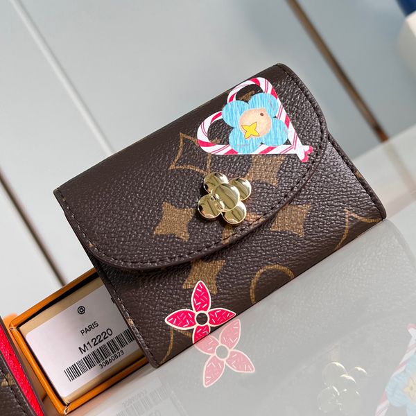 Charms Card Holders For Christmas Men Women Luxurys Designers Bags Totes Handbag Snow Show Petula Wallet Messenger Purse pouch With Box