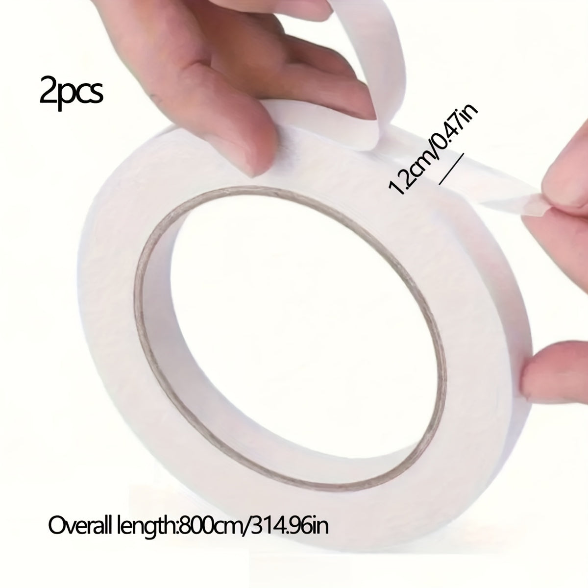 TEMU 1pc-2pcs Double-sided Mounting Tape, Strong Adhesive For Office, School, Diy Crafts, Scrapbooking, Art, Card Making, Gift Wrapping - Waterproof