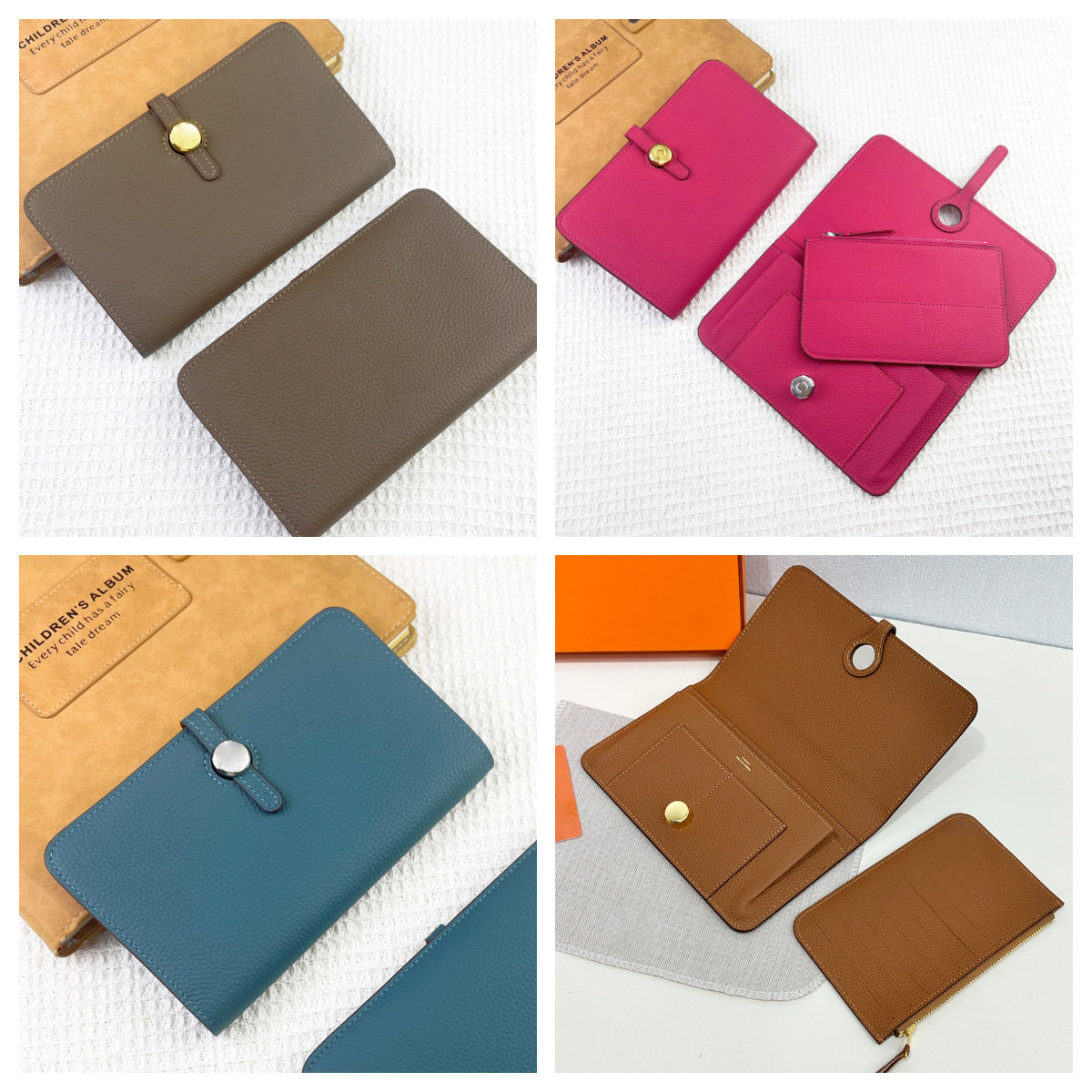 Top quality Luxury Designer money clip Passport cover wallet Simple Fashion Women Real leather Card Holder Designer passport holders coin purse Mini