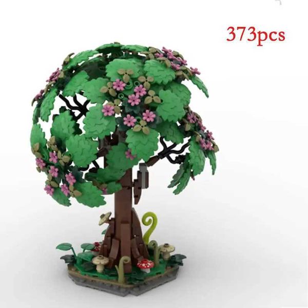 Blocks Spot small particle MOC tree plant leaf flower garden assembly puzzle educational toy model ornament Y250112LAFQ