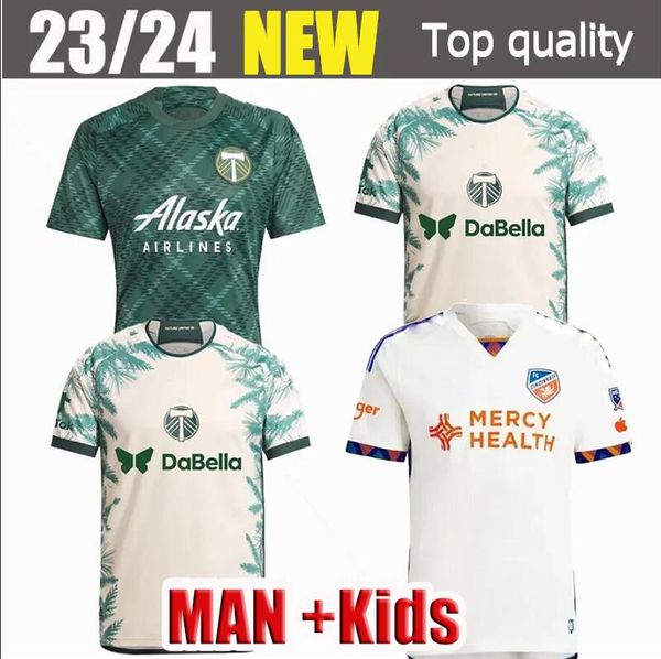 2023 2024 Mens Portland Timbers soccer jerseys home away green white 24-25 FC Cincinnati VALENTIN VALERI NIEZGODA MEN Football Shirts S-2XL