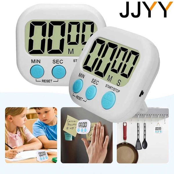 JJYY Kihen Digital LCD Display Timer Loud Al Clock Cooking Baking Student Pract Hework Timer Electronic TimerT250122