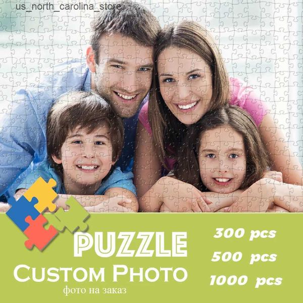Intelligence toys Photo Custom Jigsaw Puzzle Personalized Picture DIY Toys For Kids Decoration Collectiable Funny Adult Leisure Toys Gift wi