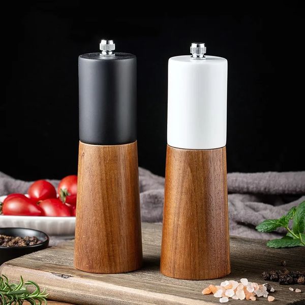 6-inch salt and pepper grinder manual pepper grinder fresh floor seasoning ceramic core grinding kitchen accessories 240819