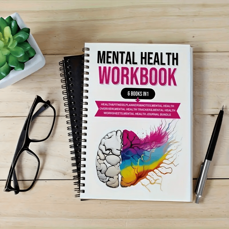 TEMU Mental Health Workbook: 6 Books In 1 - Complete Guide To Self-care, Emotional Tracking, Relaxation, And Practice - Ideal For Year And Wellness