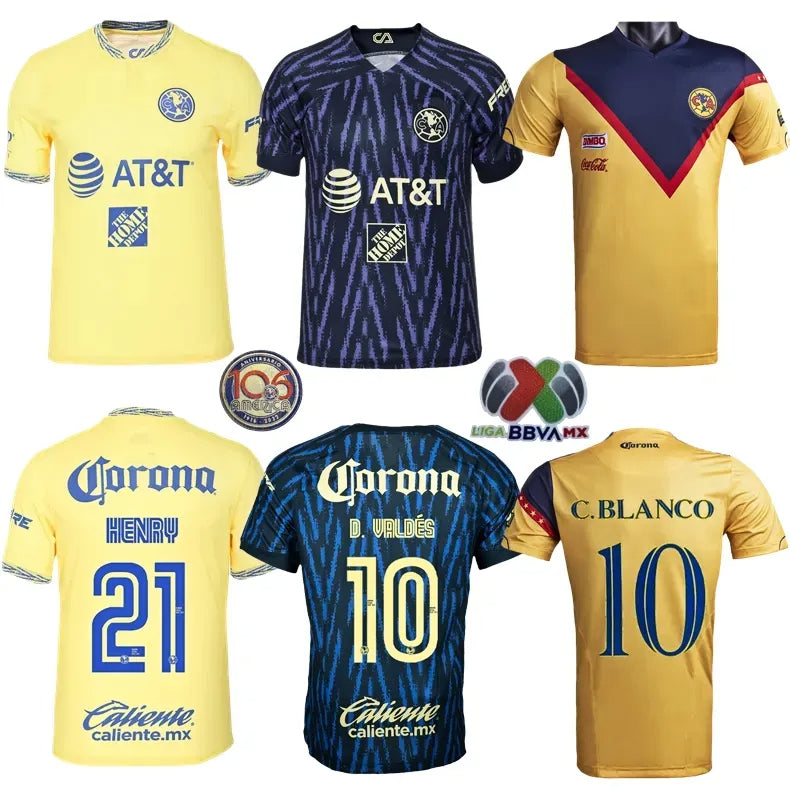 Soccer Jerseys liga mx 22 23 Club America HENRY D.VALDES 3RD R.MARTINEZ FIDALGO 2022 2023 HOME AWAY maillot MEN KIT Football training Shirts